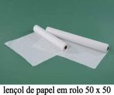 LENÇOL DE PAPEL EM ROLO 50 CM X 50 METROS