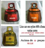 Lixeira para automovel de nylon