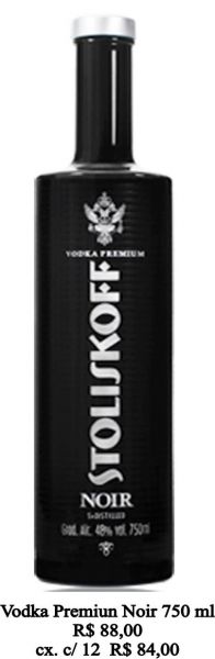 Bebida Wodka PREMIUM  Noir de 750 ml