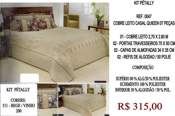 REF. 0047 KIT PÉTALLY COM 07 PEÇAS