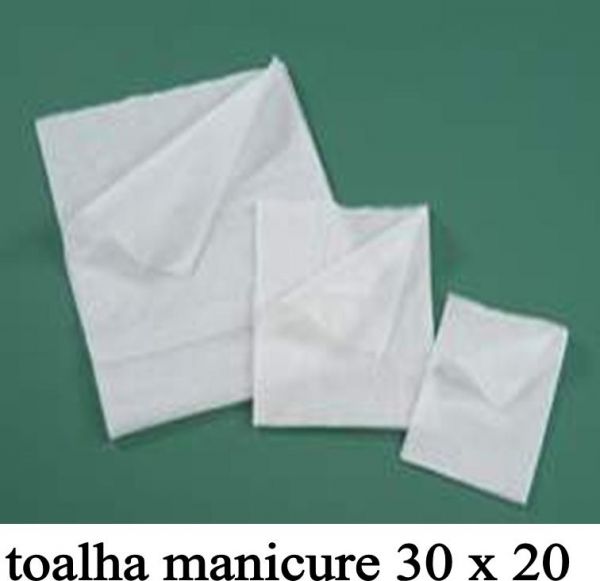 TOALHA MANUCURE 30 X 20 PACOTE COM 50 PÇ