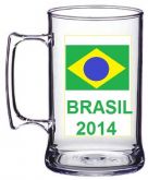 COPA 2014 - Caneca de acrilico 340 ml  tema brasil