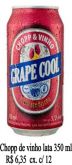 Bebida chopp de vinho lata de 350 ml cx. com 12 unidades