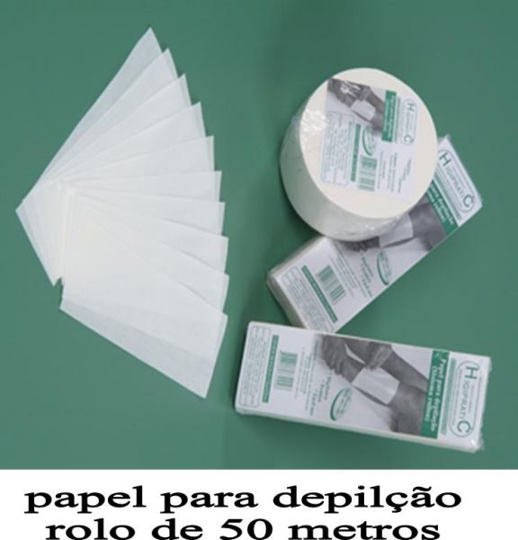 PAPEL PARA DEPILAÇÃO ROLO COM 50 METROS