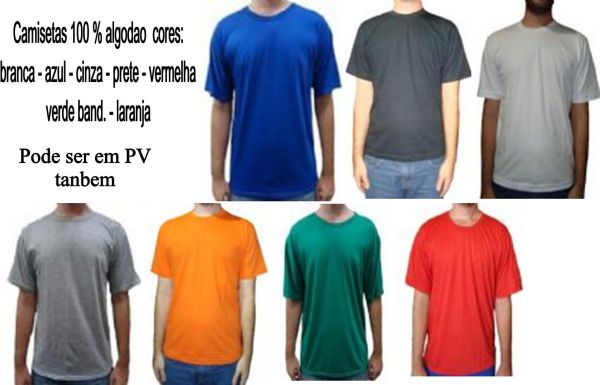 CAMISETAS EM ALGODAO