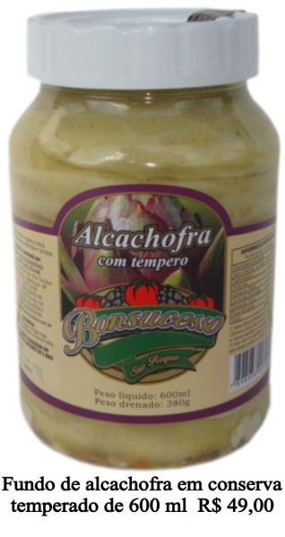 BEB. -  - Fundo de Alcachofra em conserva temp. de 600 ml