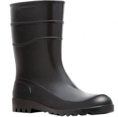 VZ - BOTA DE PLASTICO CANO LONGO COR PRETA