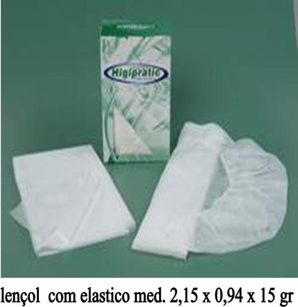 LENÇOL COM ELASTICO MED. 2,15 X 0,94 X 30 GR