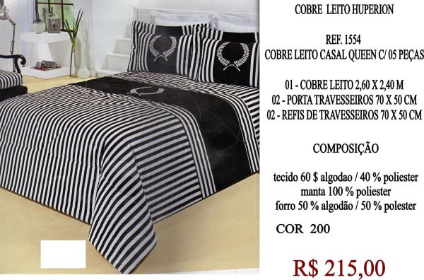 REF. 1554 COBRE LEITO HUNPIRION COM 05 PEÇAS